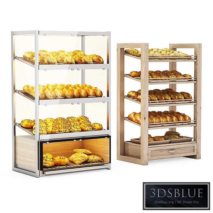 Bread racks with filling 3DS Max - thumbnail 3