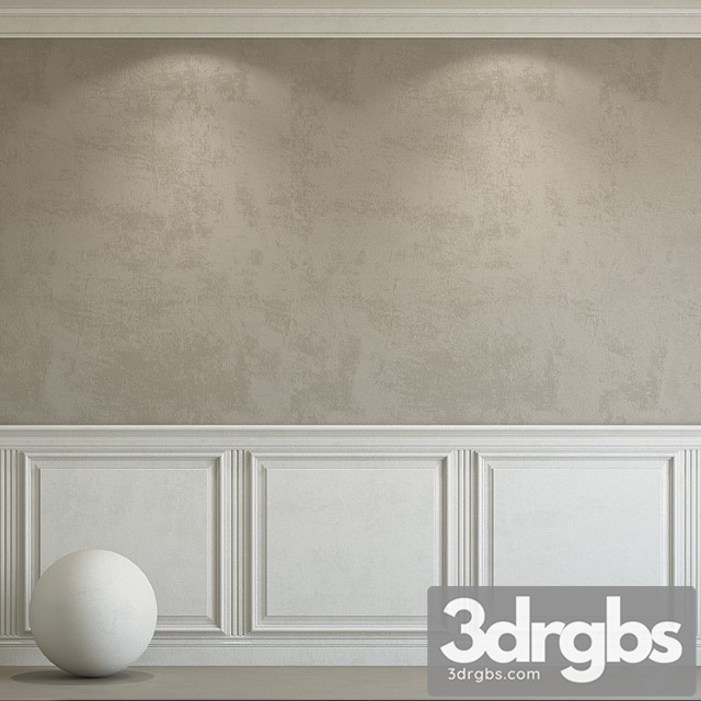 Decorative plaster with molding 98 3dsmax Download