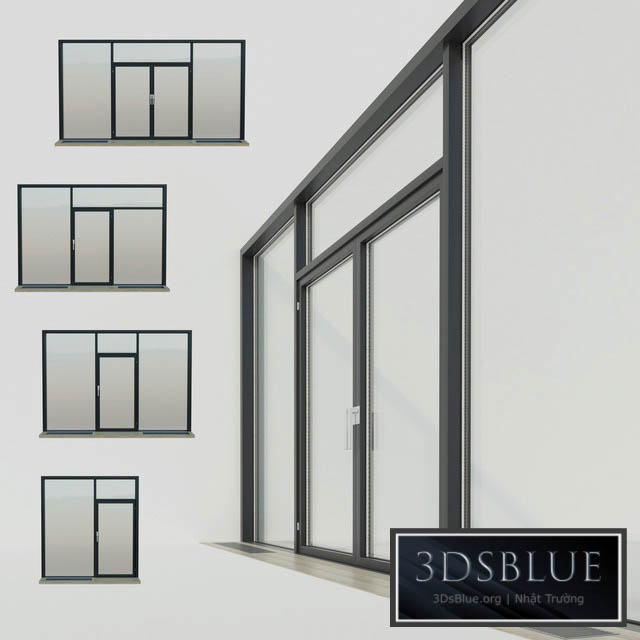 Panoramic windows. Stained Glass.5 3DS Max - thumbnail 3