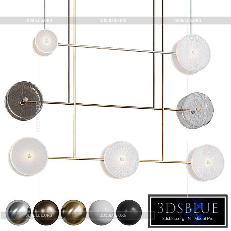 Set of pendant lights CORAL LINEAR from Soktas