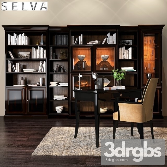 Selva Arena Bookcase 3dsmax Download - thumbnail 1