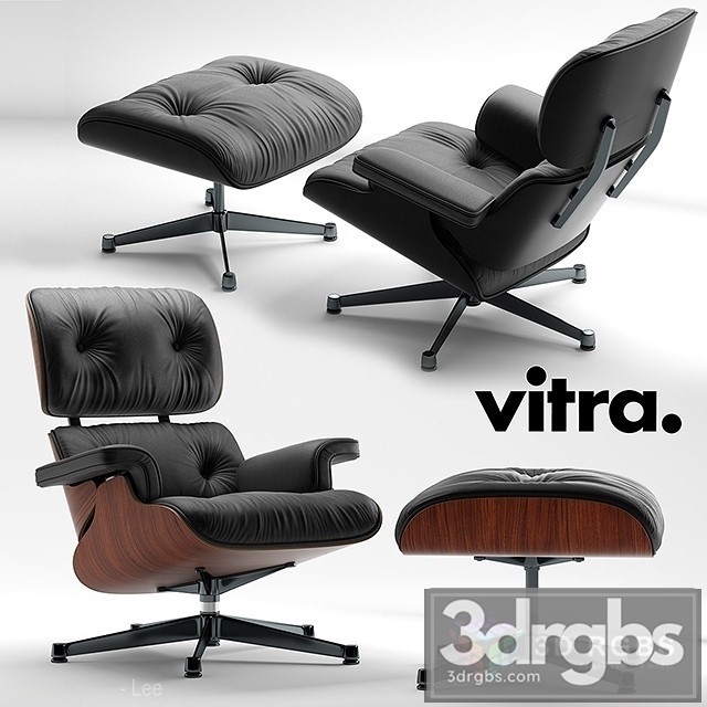 Vitra Lounge Chair 3dsmax Download - thumbnail 1