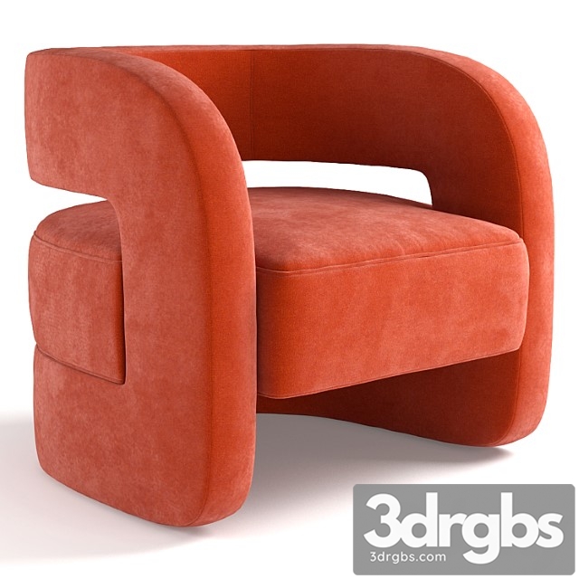 Armchair Mitchell Gold and Bob Williams Kirby Chair 3dsmax Download - thumbnail 1