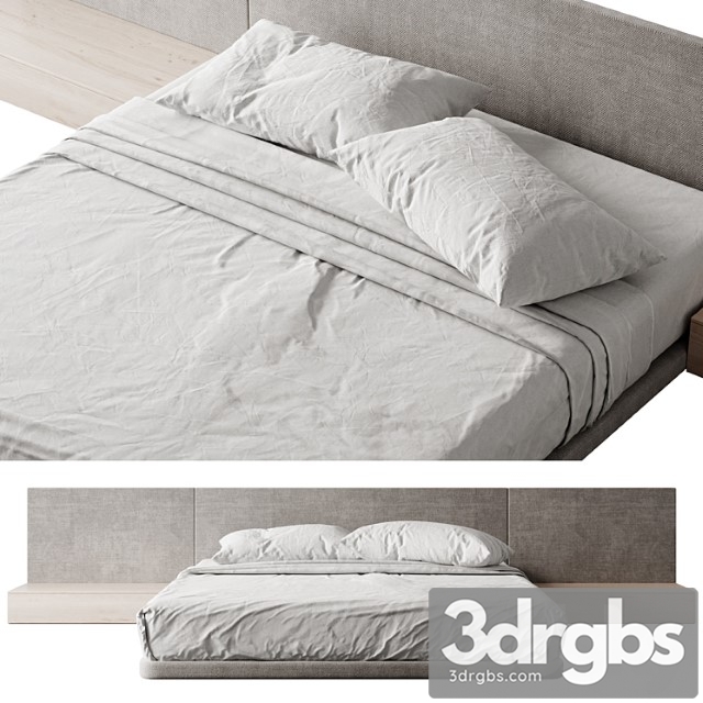 Modern Bed 4 3dsmax Download - thumbnail 1