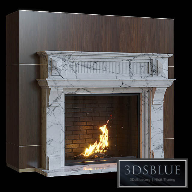 Outdoor fireplace 3DS Max - thumbnail 3