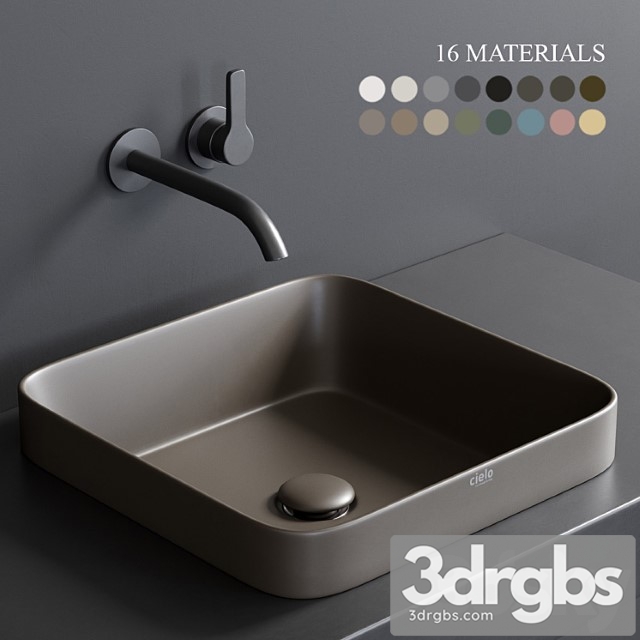 Ceramica Cielo Enjoy 40 Rectangular Washbasin 3dsmax Download - thumbnail 1
