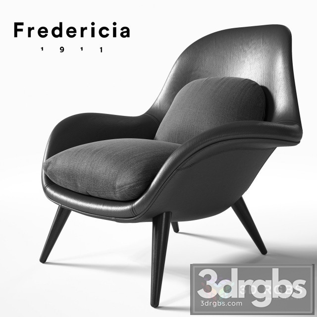 Swoon Fredericia Armchair 3dsmax Download - thumbnail 1