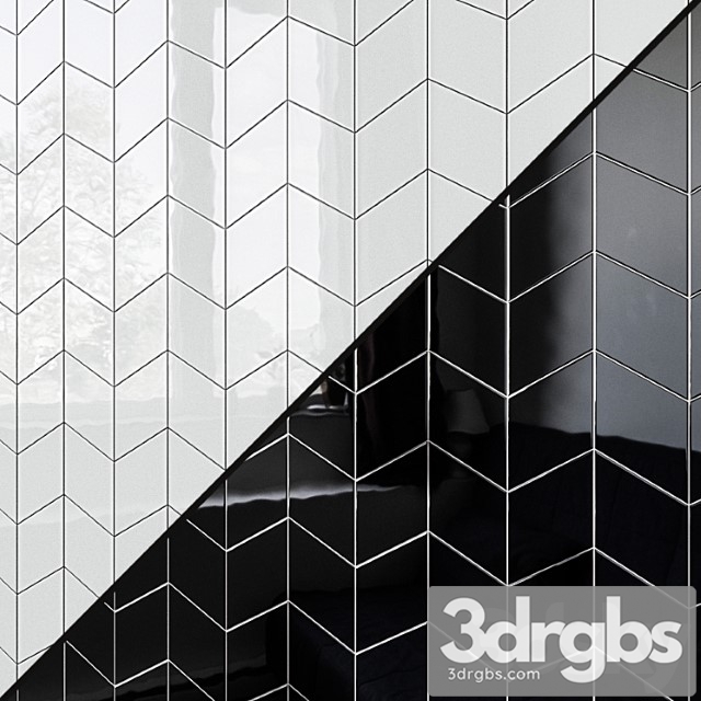 Ceramic wall tile equipe rhombus wall 3 7 variants 3dsmax Download
