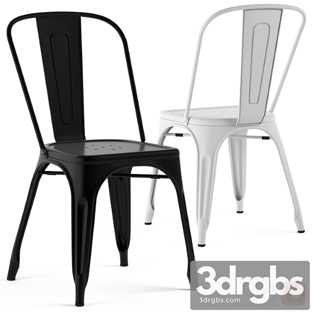 Tolix chairs 2 3dsmax Download - thumbnail 1