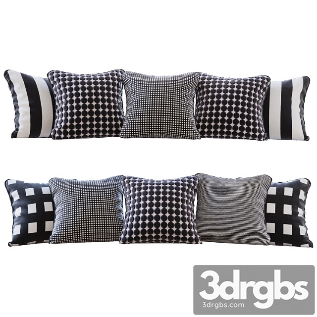 Jab anstoetz fabrics fabric pillow set (jab anstoetz fabrics 01 you) 3dsmax Download - thumbnail 1