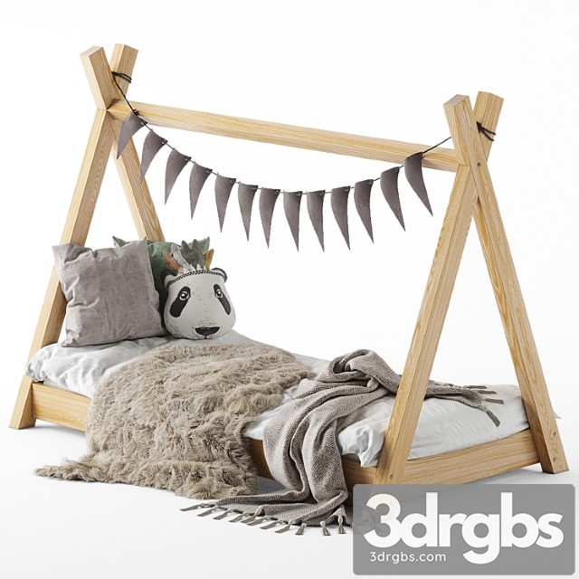 Childrens Bed House 2 3dsmax Download - thumbnail 1