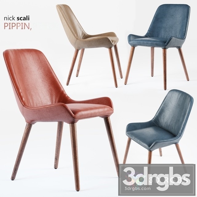 Nick Scali Pippin Chair 3dsmax Download - thumbnail 1