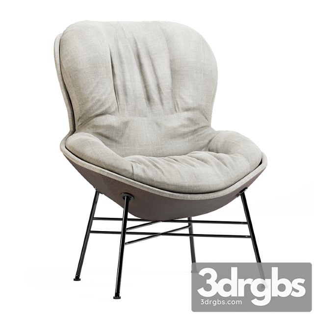 Softy armchair ditre 3dsmax Download - thumbnail 1