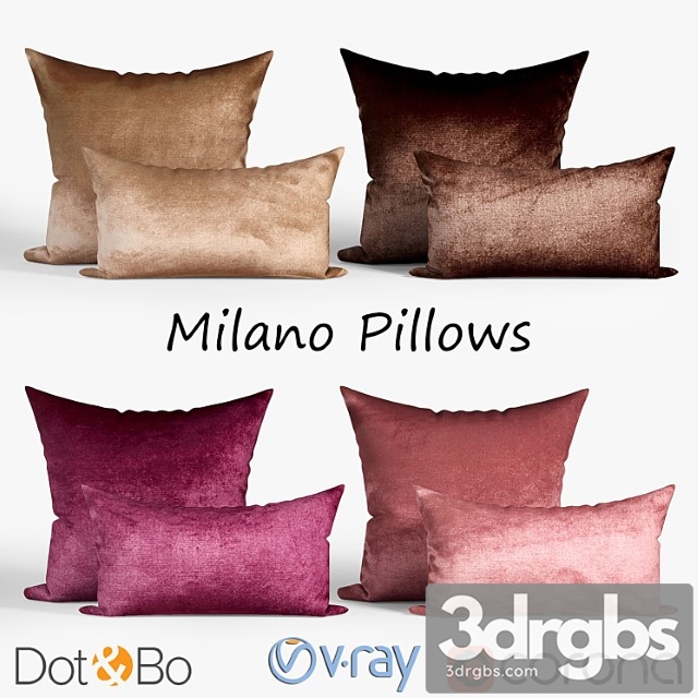 Decorative dot and bo milano. set 038 3dsmax Download - thumbnail 1
