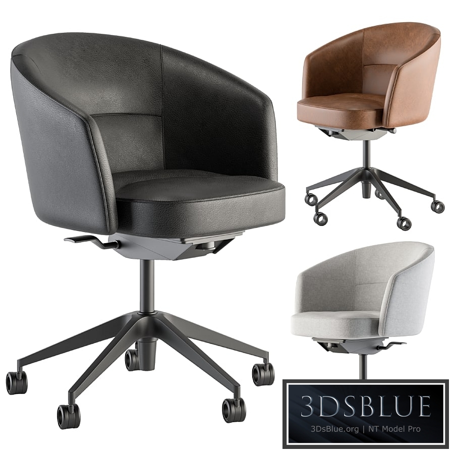 Office Chair – Set 18 3DS Max - thumbnail 3