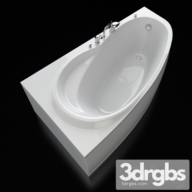 Alpen Naos 180 Acrylic Corner Bathtub 3dsmax Download - thumbnail 1