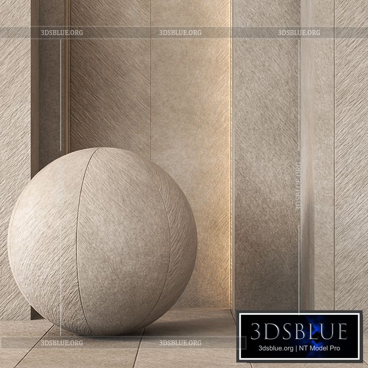 Decorative Plaster wall Texture – 4K – Seamless 3DS Max - thumbnail 3