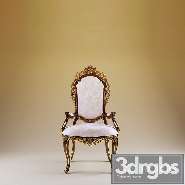 Classic Baroque  Chair 3dsmax Download - thumbnail 1