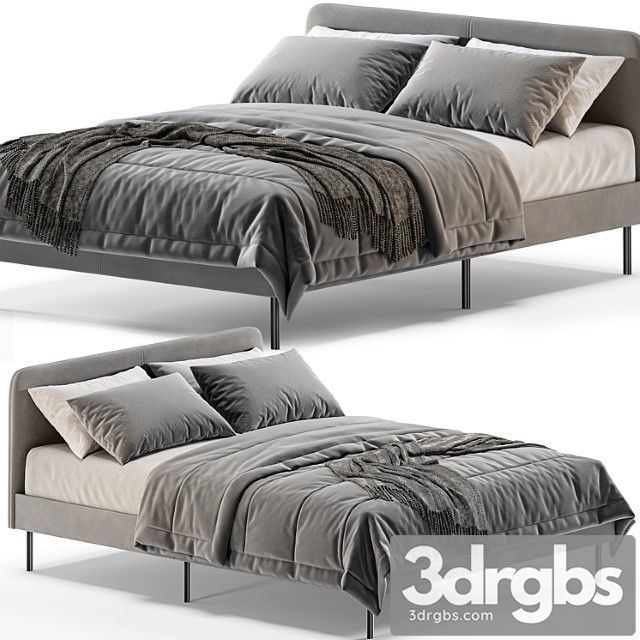 Ikea Slattum Double Bed 21 3dsmax Download - thumbnail 1