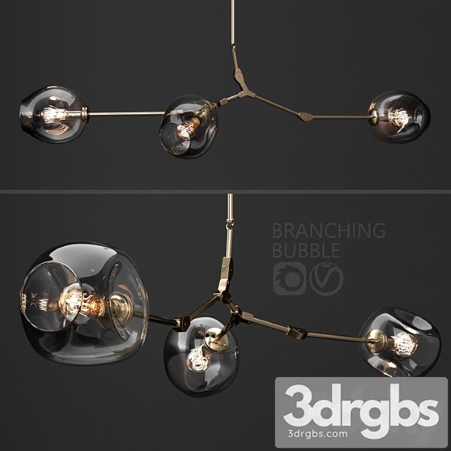 Branching Bubble 3 Lamps 8 3dsmax Download - thumbnail 1