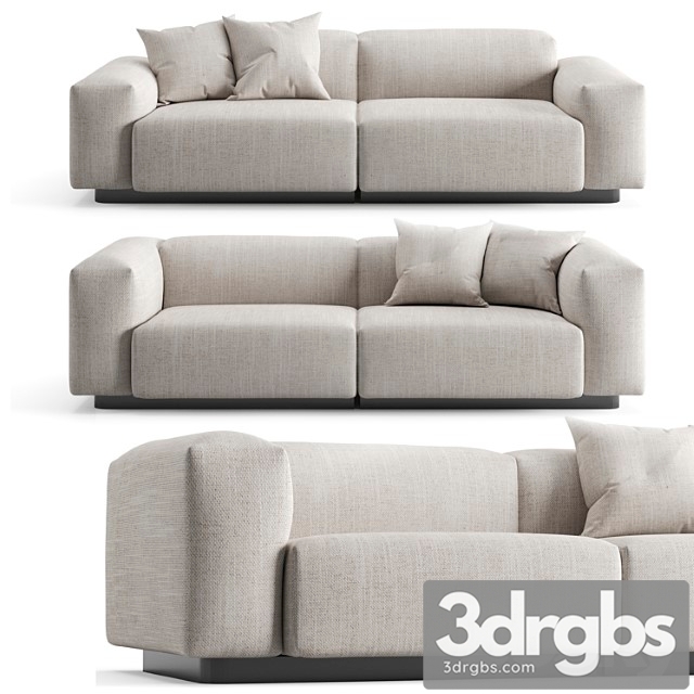 Vitra soft modular 2 seat sofa 2 3dsmax Download