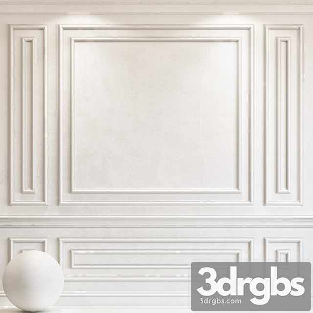 Decorative plaster with molding 70 3dsmax Download