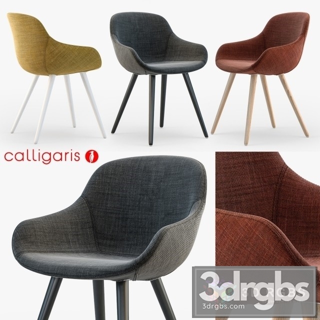 Calligaris Igloo Dining Chair 3dsmax Download - thumbnail 1