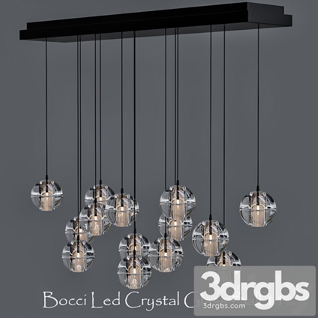 Bocci led crystal glass ball 14 designed by omer arbel in 2005 3dsmax Download