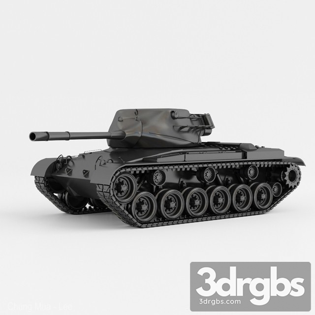 US M41A3 Walker Bulldog RC Tank 3dsmax Download - thumbnail 1