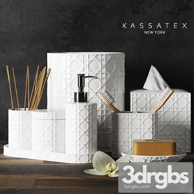 A Set Of Accessories For The Bathroom Rattan 3dsmax Download - thumbnail 1