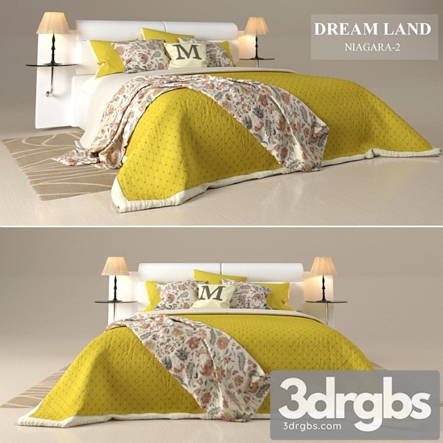 Bed Dreamland Niagara 2 With Author’s Bed He Was Him 1 3dsmax Download - thumbnail 1