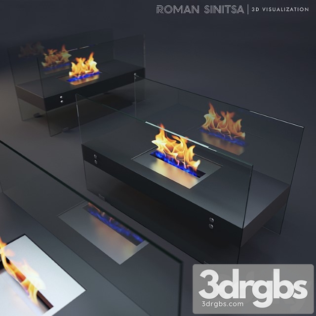 Bio ethanol fireplace 3dsmax Download