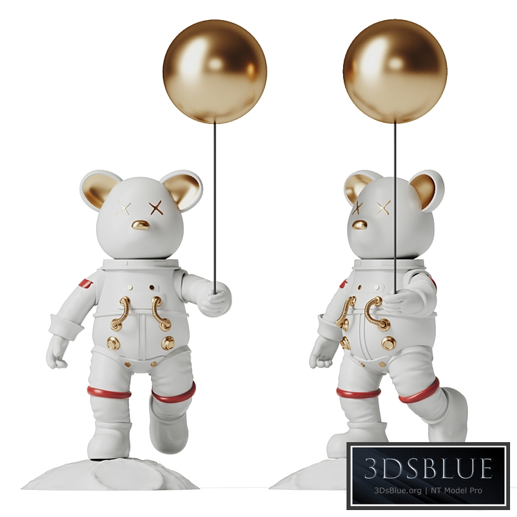 astronaut bear 3DS Max - thumbnail 3