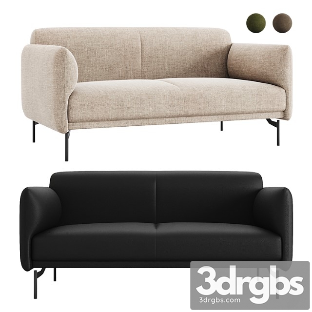 Berne 2 Seater Sofa By Boconcept 3dsmax Download - thumbnail 1