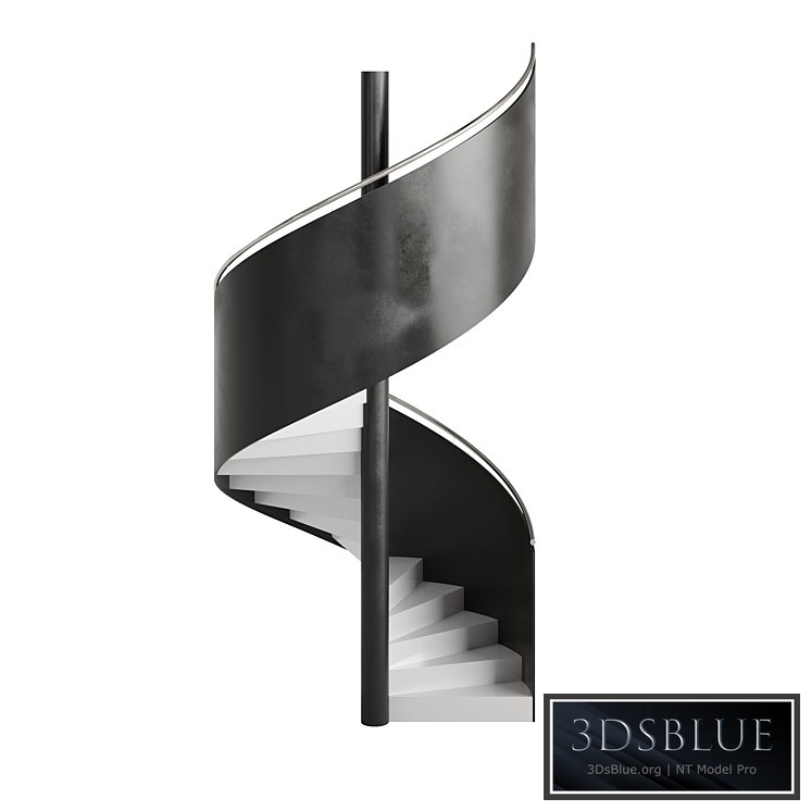 Spiral Staircase Type 5 3DS Max - thumbnail 3