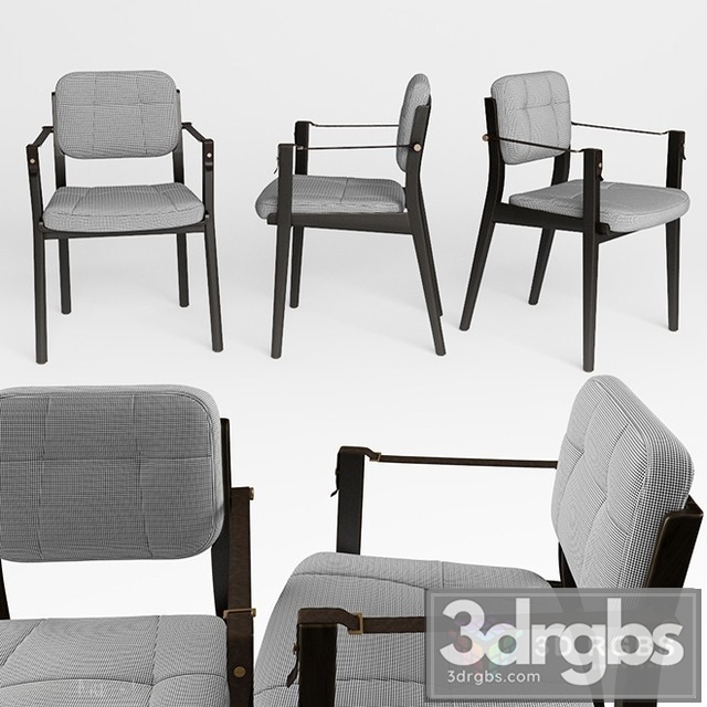 Capo Dining Armchair 3dsmax Download - thumbnail 1