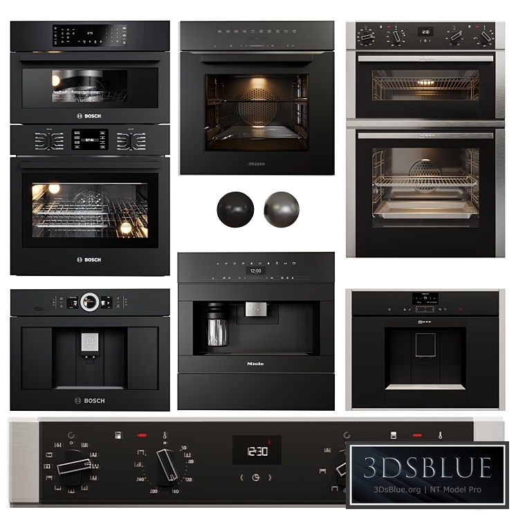 Appliance collection bosch neff miele 3DS Max - thumbnail 3