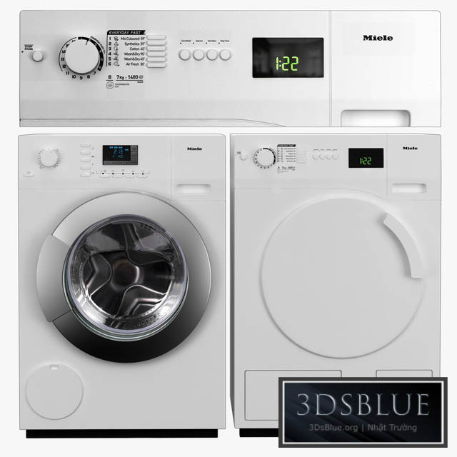 Miele washing machine 3DS Max - thumbnail 3