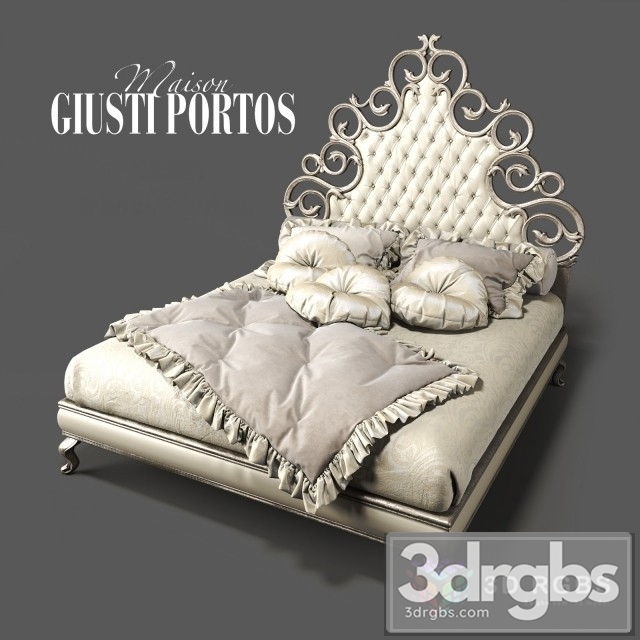 Medea Giusti Portos Bed 3dsmax Download - thumbnail 1