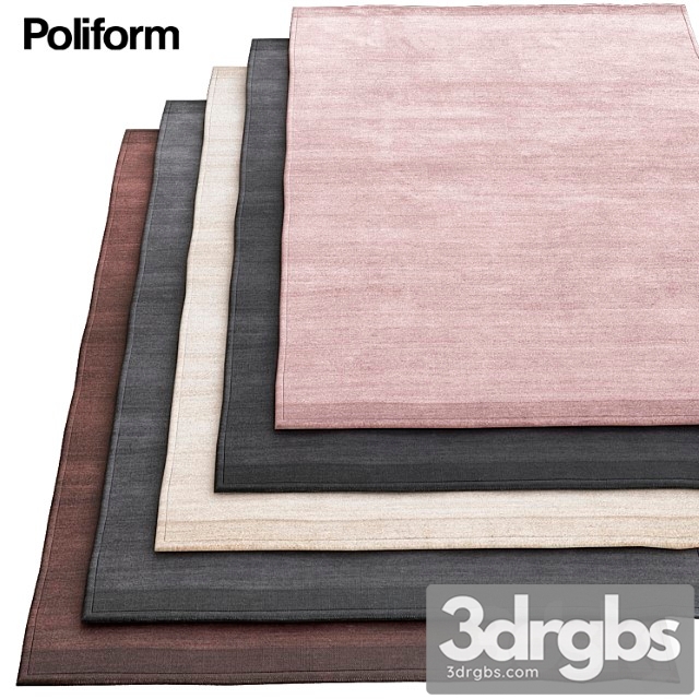 Plain gray poliform rugs 3dsmax Download - thumbnail 1