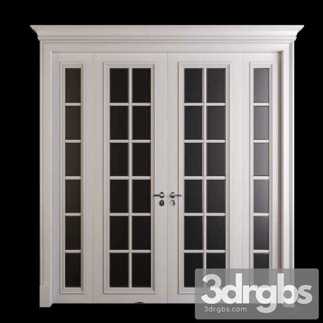 Luxury Neoclassical Glass Door 3dsmax Download