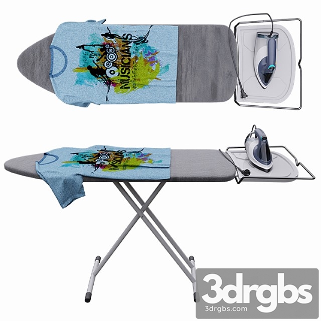 Iron and ironing board 3dsmax Download