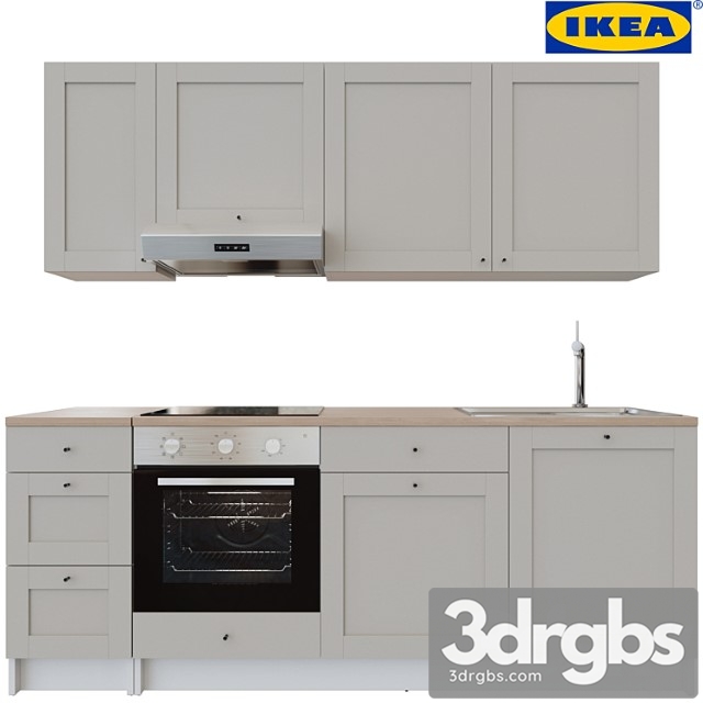 Kitchen Ikea Knoxhull T 2 3dsmax Download - thumbnail 1