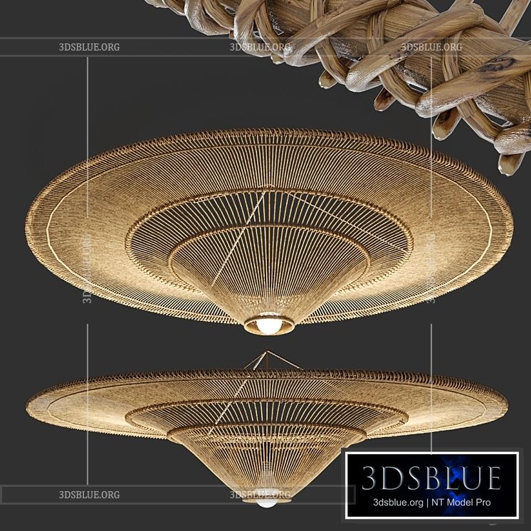 Hanging chandelier ?7 3DS Max - thumbnail 3