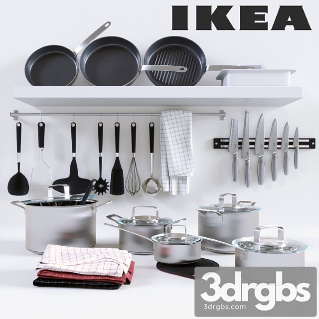 Ikea 365+ cookware collection 3dsmax Download - thumbnail 1