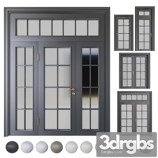 Volhovec Doors Collection Paris Set 4 3dsmax Download - thumbnail 1