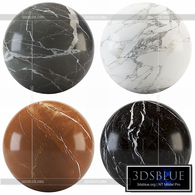 Collection marble 11 3DS Max - thumbnail 3