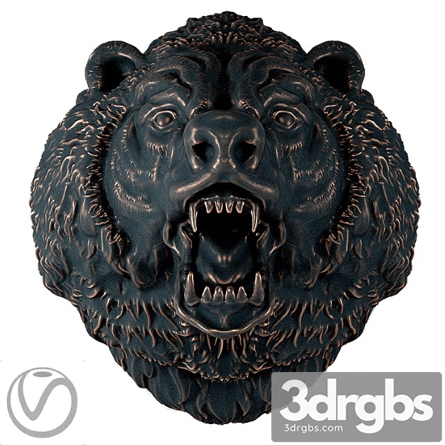 The Head Of A Bear 3dsmax Download - thumbnail 1