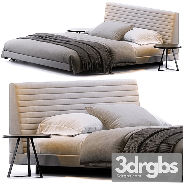 Roger bed by Minotti 3dsmax Download - thumbnail 1