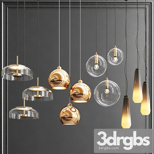 New Collection Of Pendant Lights 9 3dsmax Download - thumbnail 1